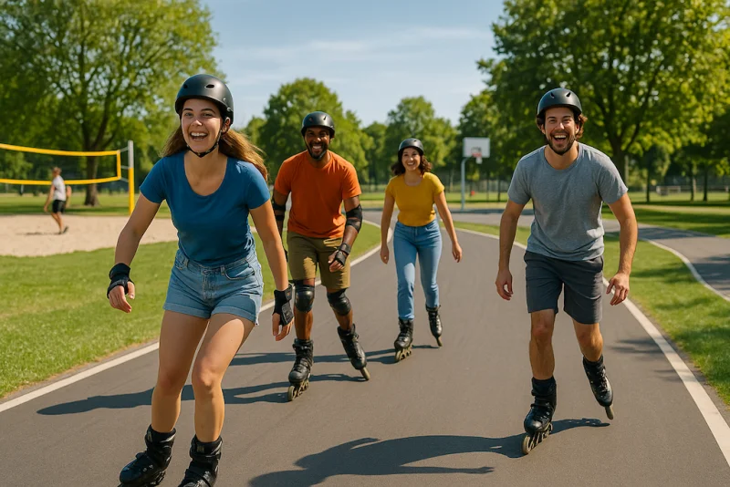 Jetzt gibt’s was für kleinere Räder – Inline Skates erobern die Kirchnerkaserne-Graz!